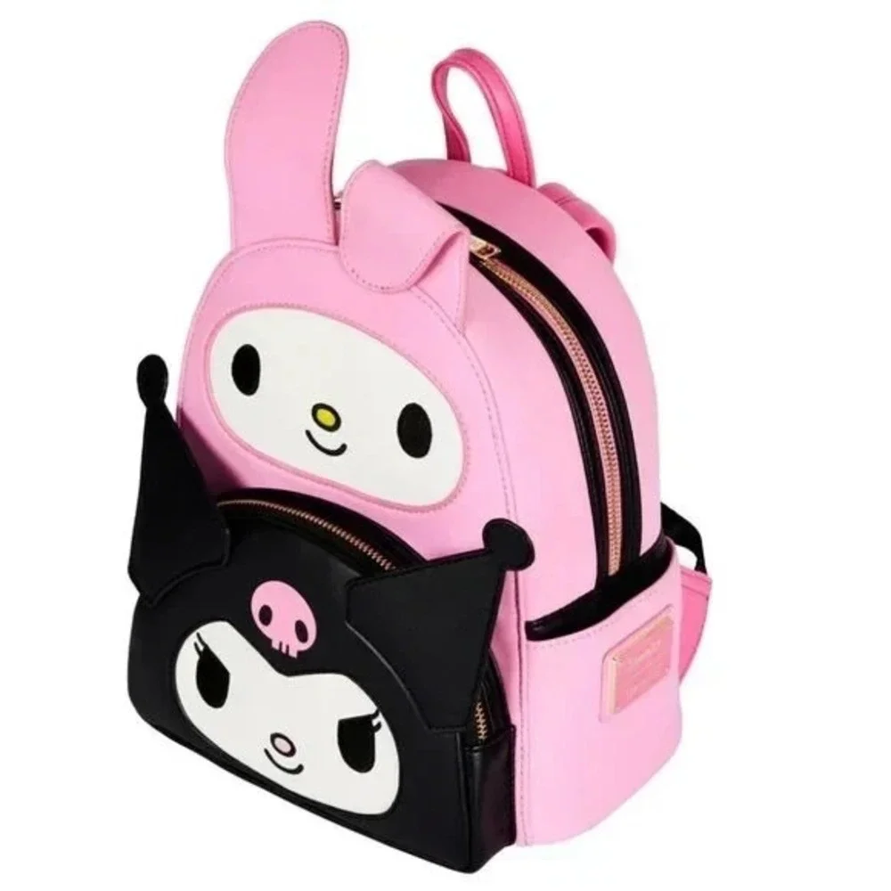 Loungefly My Melody and Kuromi Double Pocket Cosplay‎ Mini Backpack